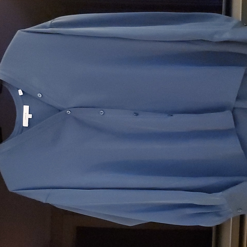 Vince silk blouse high low